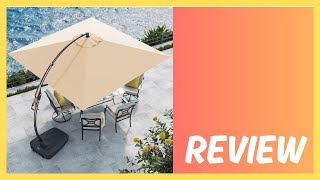 Grand patio 10x10 FT Patio Offset Umbrella Review