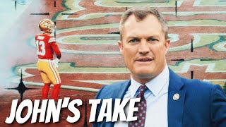 49ers John Lynch provides his take on Brock Purdy’s struggles vs Packers 👀