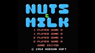 ファミコン ナッツ＆ミルク 50面 クリア　NES  NUTS＆MILK ALL