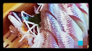 【珍！】生きの良いアユの活け造り 食事　Fish of Japan