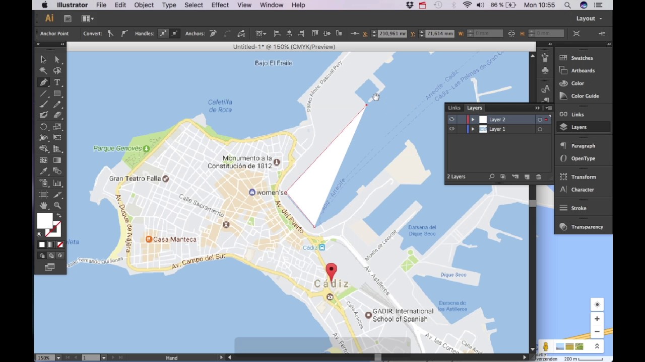 01 11 Outline Graphic Design Create A Vector City Map Youtube