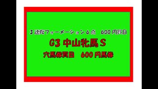 2021年3月13日（土）的中馬券予想　穴馬券買目　600円馬券　3連複フォーメーション6点　600円買目　G3中山牝馬S（中山芝1800ｍ）買目大発表