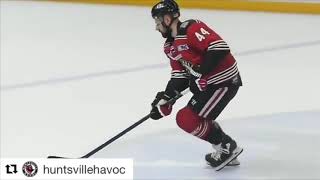 John Schiavo #44 Huntsville Havoc shootout Vs Knoxville Ice Bears at the VBC