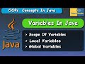 Local And Global Variables in Java || Java OOPs Cocepts