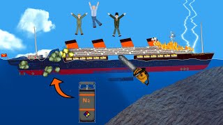 Wreck, Destruction, Sinking of the Ship Romanorum Imperatrix (Fire, Shore, Etc.) | Floating Sandbox