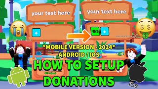 *MOBILE* PLS DONATE How To Get a DONATION BUTTON | How to Make a Gamepass (iOS, Android) WORKS 2024