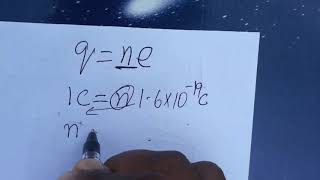 number of electrons in 1 coulomb of charge