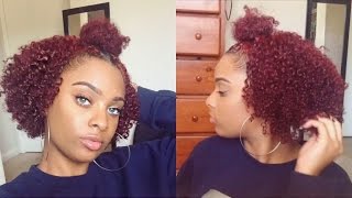 Half Up Half Down Top Knot Bun Natural Hair