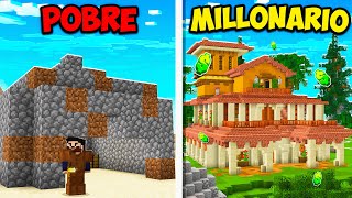 Me PASÉ por POBRE pero ERA MILLONARIO OCULTO en MINECRAFT 💎