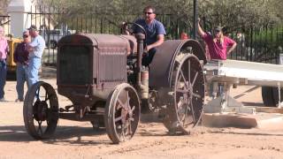 1928 McCormick-Deering 15-30 On Steel Wheels Pulling The Sled At Glendale, AZ 2-8-14