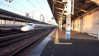 【爆走】山陽新幹線　700系臨時のぞみ　福山駅通過