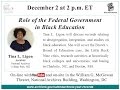 Role of the Federal Government in Black Education  (broadcast 2015 Dec. 2)