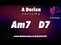 sweet a dorian groove guitar backing track