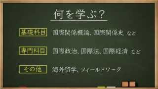 学問分野紹介【国際関係学篇】～大学・専門など進路選びに役立つ動画