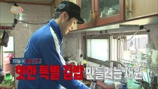 [HOT] 사남일녀 - 김밥 마는 하늬와 재원, 구라를 위한 특별 김밥을 만드는데.. 20140523