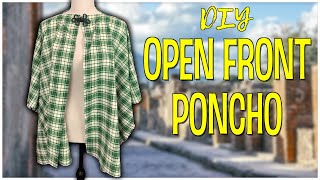 DIY Open Front Poncho | The Sewing Room Channel