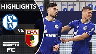 Schalke ends 3-game losing skid vs. Augsburg | ESPN FC Bundesliga Highlights