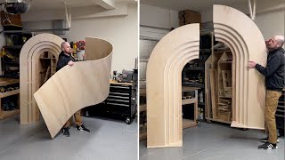 My Full Process Building a Large Layered Arch backdrop, Event Decoration