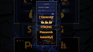 Password Generator using HTML, CSS & JavaScript