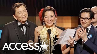 Michelle Yeoh & 'Everything Everywhere All At Once' Cast Wins At 2023 SAG Awards