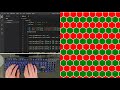 ASMR Programming - Background Pattern Hexagon Shape using Html CSS - No Talking
