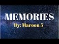 Maroon 5 - Memories Lyrics