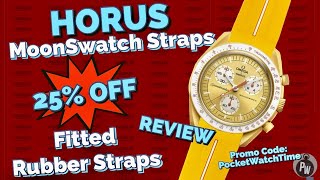 HORUS Straps — Integrated / Fitted Rubber Strap for Omega x Swatch MoonSwatch — Corsa Collection