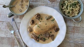 Creamy Chicken with Morel Mushroom sauce | Classic French Recipes