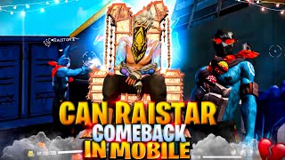 Can Raistar Comeback In Mobile ? [2017] Raistar Vs [2022] Raistar | Old  vs New @RaiStar