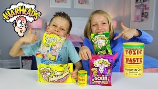 Extreme Sour Candy Review | Warheads Challenge Toxic Waste Super Lemon Japanese
