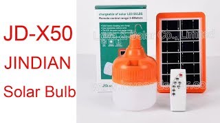 JINDIAN Solar Light JD-X30 JD-X50 Solar LED Bulb Portable Solar Bulb