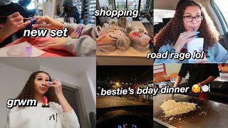 vlog: spend the day w/ me!! - nail salon, grocery shopping, bestie's bday dinner 🥰 | Alyssa howard