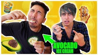 EATING All The WEIRD ICE CREAM Flavors with Colby Brock (TASTE TEST)