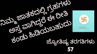 ನಿಮ್ಮ ಜಾತಕದಲ್ಲಿ ಗ್ರಹಗಳು ಅಸ್ತವಾಗಿದ್ದರೆ ಈ ರೀತಿ ಮಾಡಿ how to learn astrology  ಜ್ಯೋತಿಷ್ಯ ತರಗತಿಗಳು ಭಾಗ- 57