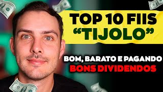 TOP 10 MELHORES FUNDOS IMOBILIÁRIOS DE TIJOLO COM DESCONTO E PAGANDO BONS DIVIDENDOS