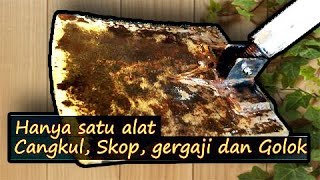 Cara Membuat Cangkul Rumput || Ide Kreative Empat Alat menjadi satu