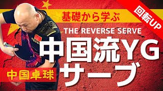 元中国1位から学ぶ、中国流YGサーブのコツ｜孟コーチ｜中国卓球 【卓球知恵袋】最も 逆回転　かかるコツ