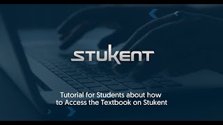 Tutorial For Students About How To Access The Textbook On Stukent