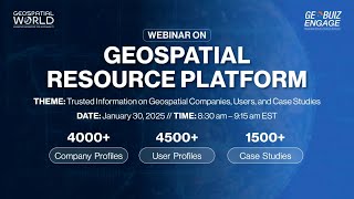 Webinar on Geospatial Resource Platform | 30th Jan 2025