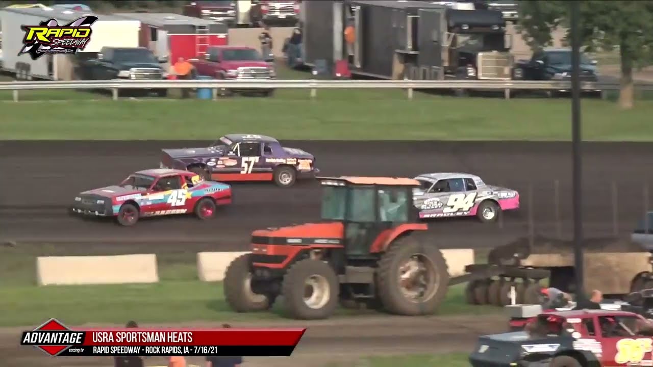 Sportsman & Hobby Stock Heats, B-Mod B Feature | Rapid Speedway | 7-16 ...