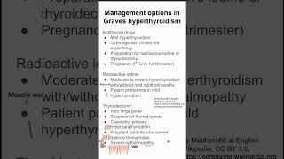 Management options in Graves hyperthyroidism