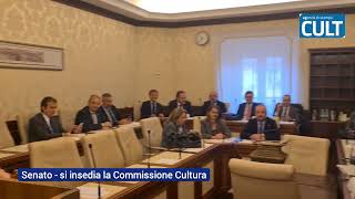 Senato, si insedia la nuova Commissione Cultura