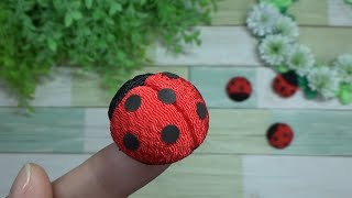 （100均）春の飾り　小さくて可愛い！てんとう虫の作り方【DIY】Small and cute! Ladybugs