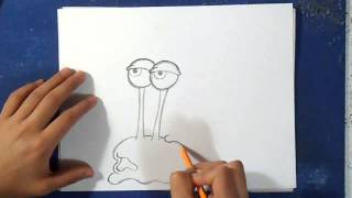 Cómo dibujar a Gary 5 - Bob Esponja | How to Draw Gary