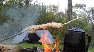 Canoe Camping 3 Days Exploring the Backcountry, Canoe, Fish, Camp - Episode 2