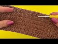 CLOSED WEFT CROCHET STITCH WITH JUST ONE ROW