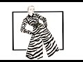 Fashion Illustration - Zebra Texture - Fashion Design