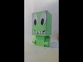 3d shapes rainbow friends green paper craft idea satisfying art shorts youtubeshorts