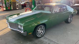 The “Green Machine” Chevelle On The Freeway 600hp