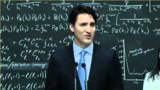 Trudeau Perimeter Institute speech Quantum joke clip